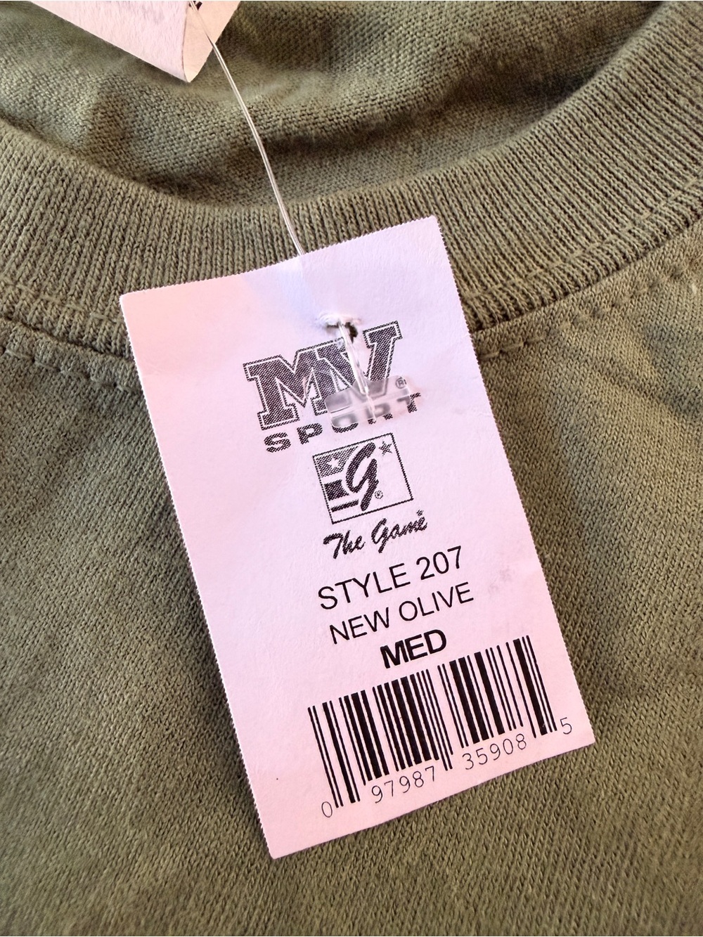 USMC MarineCorps Classic Olive Green Med Short Sleeve Tshirt Cotton MV Sport NWT - Picture 5 of 15